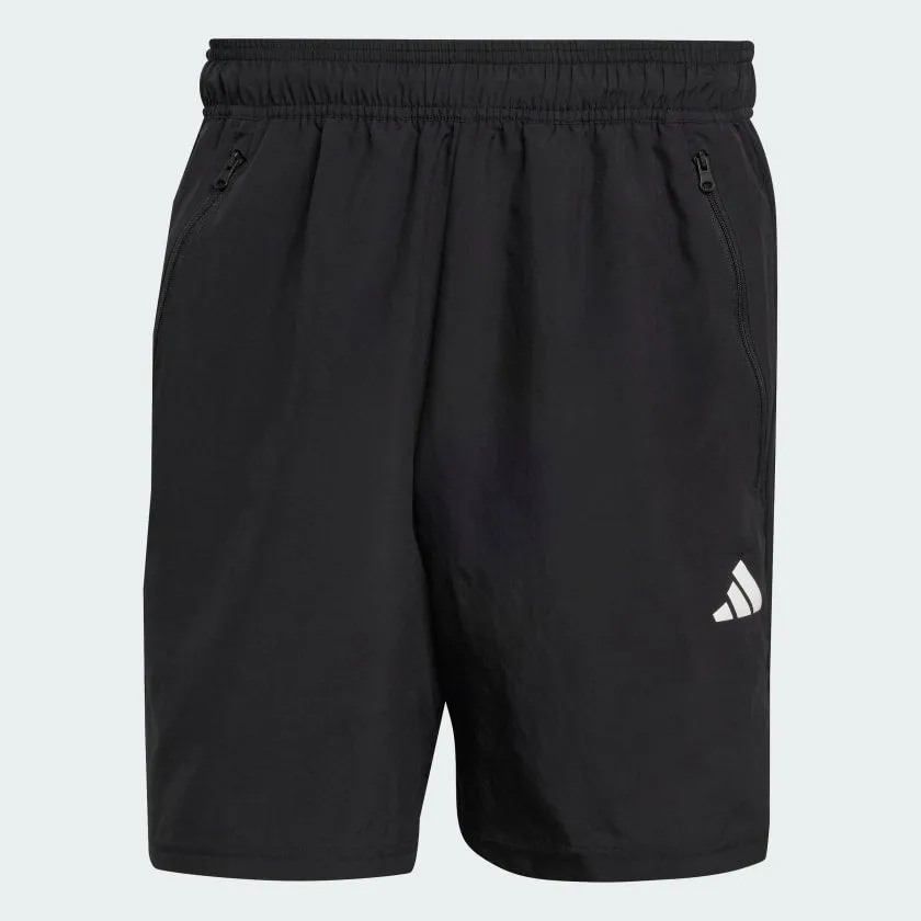 ADIDAS MEN'S TRAIN ESSENTIALS WOVEN BLACK SHORTS