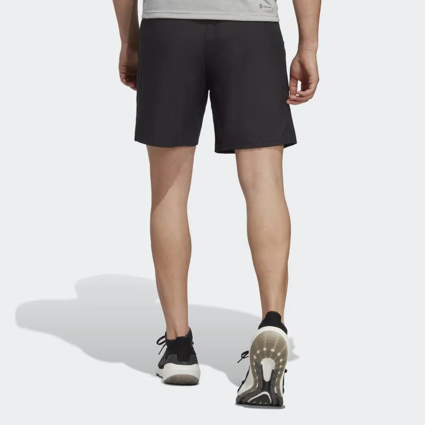 ADIDAS MEN'S TRAIN ESSENTIALS WOVEN BLACK SHORTS