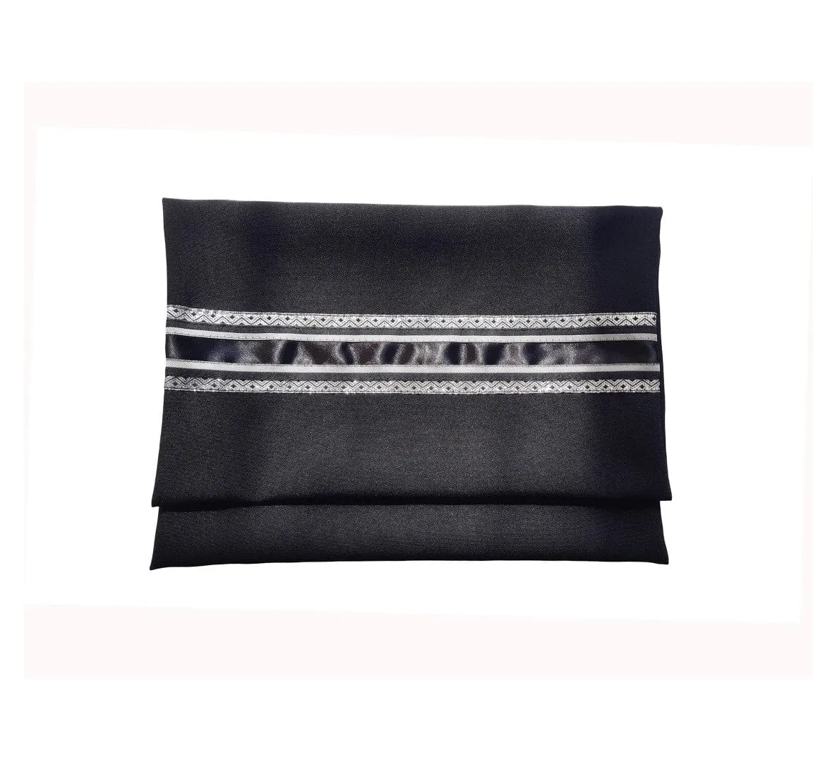 Black  Tallit for Men, Bar Mitzvah Tallit Set, Black Tallit, Modern Tallit,Jewish Prayer Shawl, Custom Tallit, Contemporary Tallit
