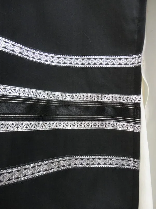 Black  Tallit for Men, Bar Mitzvah Tallit Set, Black Tallit, Modern Tallit,Jewish Prayer Shawl, Custom Tallit, Contemporary Tallit