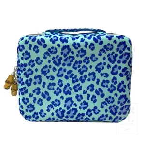 Blue Cheetah Brush Up Bag