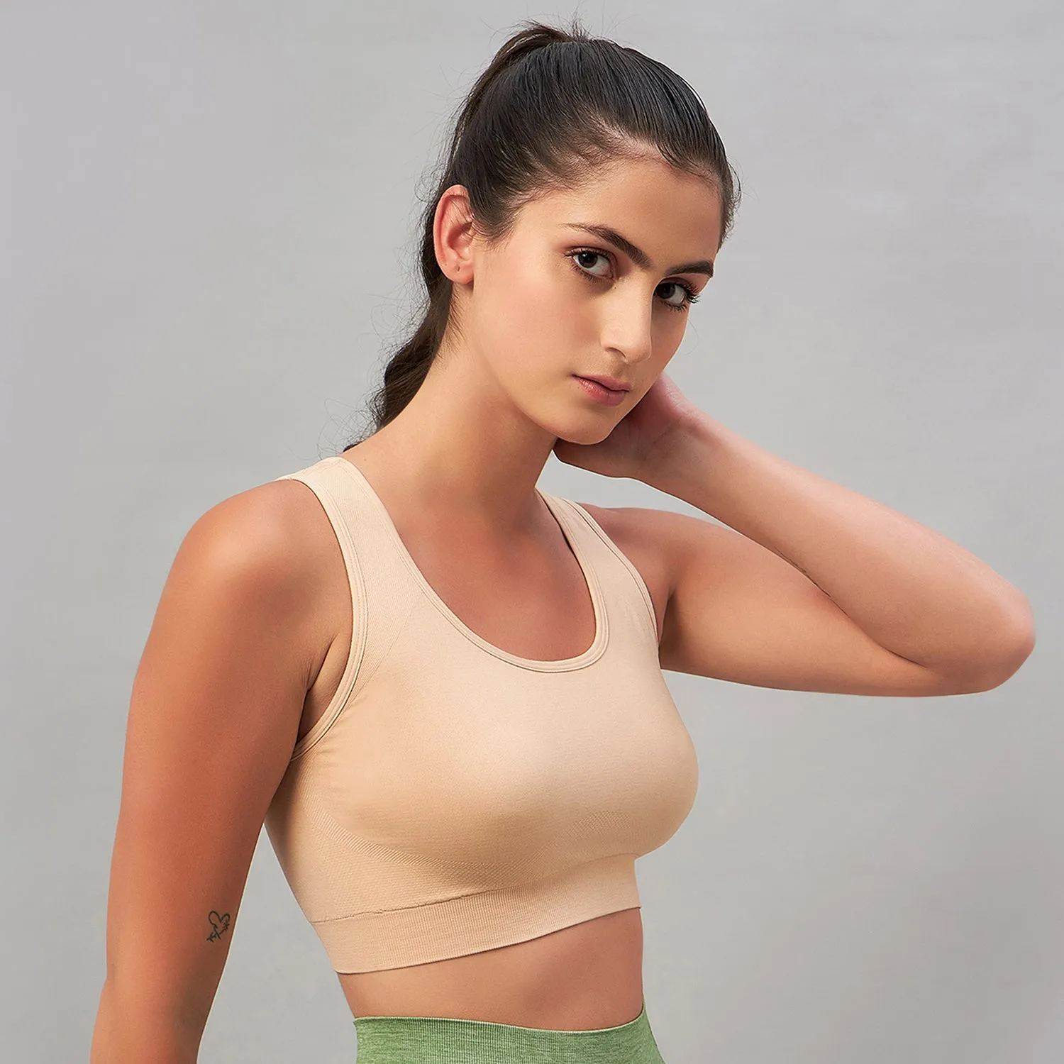 C9 Airwear Seamless Sports Bra for Women - Red