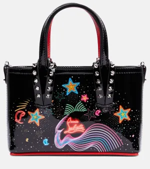 Cabata Mini Tote in Christian Louboutin Leather, Multicolored
