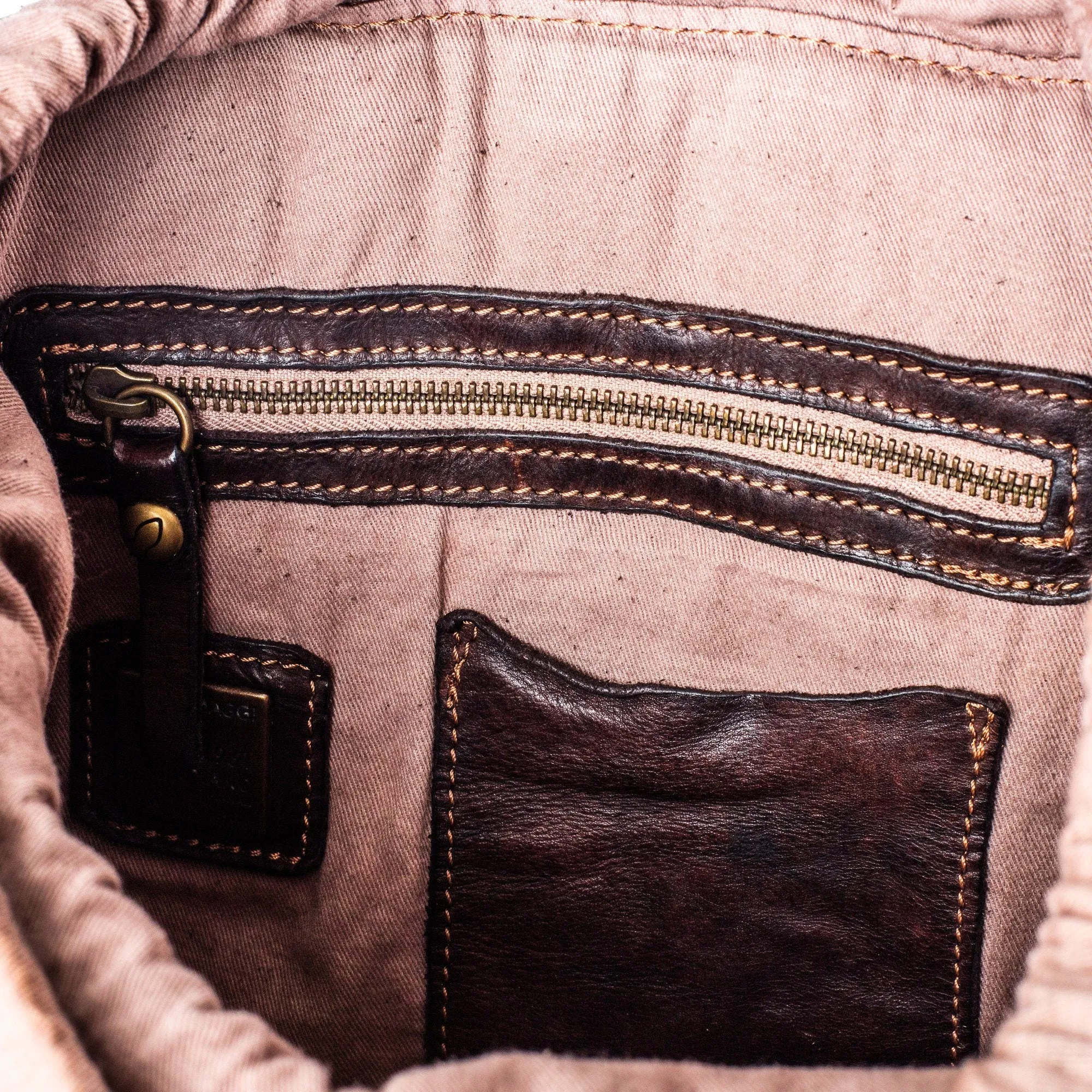Campomaggi Leather Backpack, Dark Brown