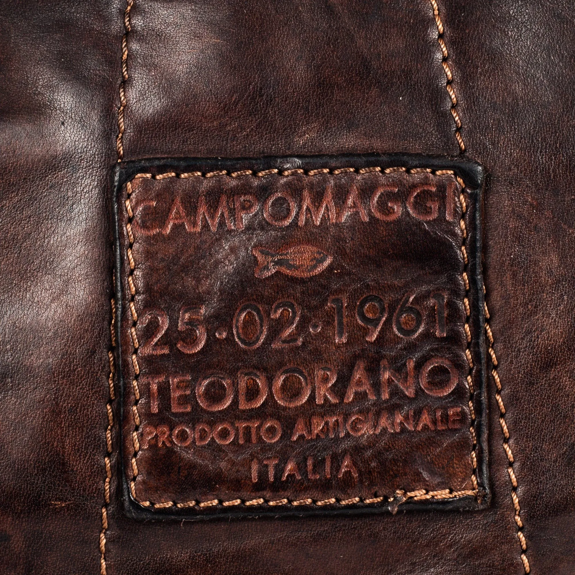 Campomaggi Leather Backpack, Dark Brown