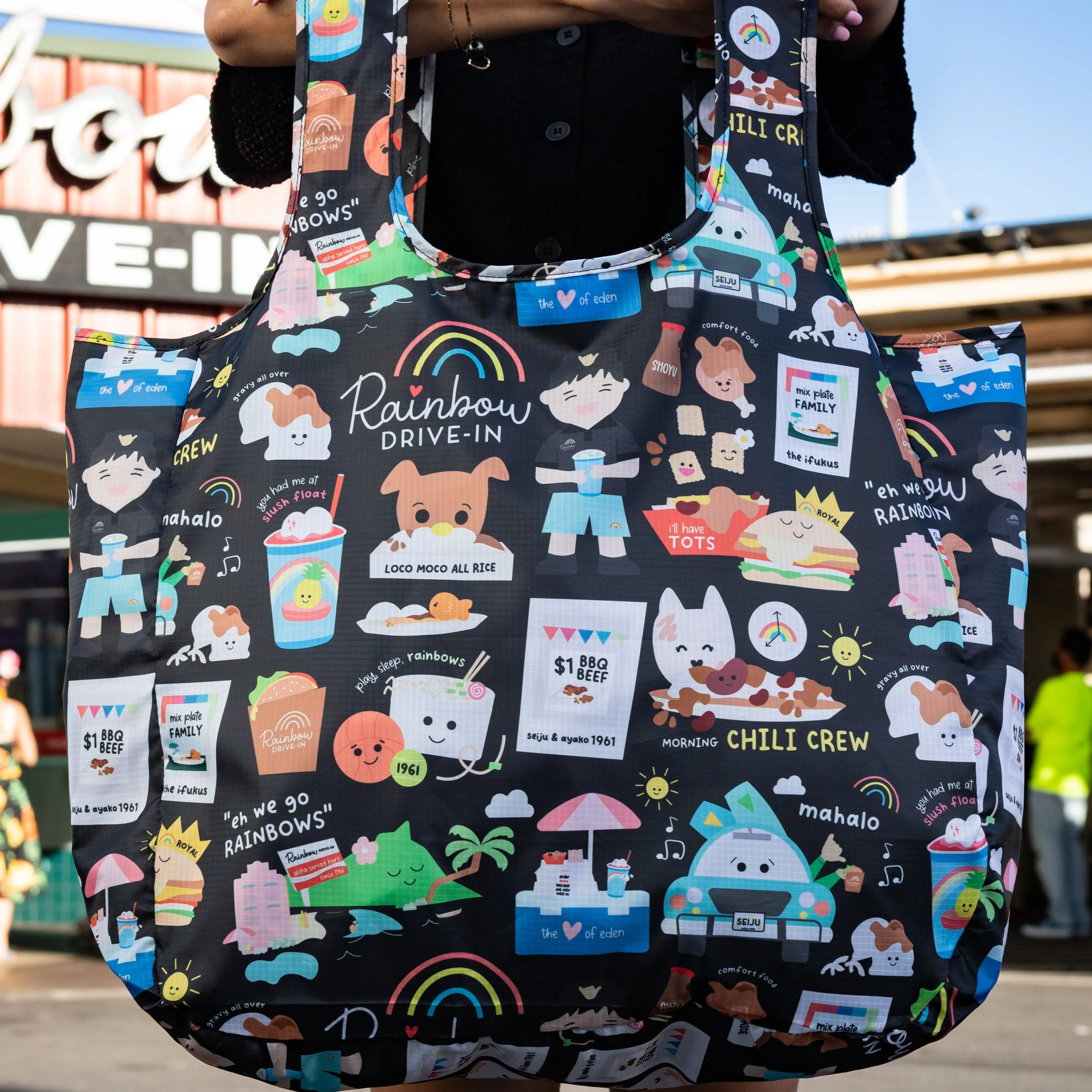 EDEN x Rainbow Drive-In Collaboration Tote Bags