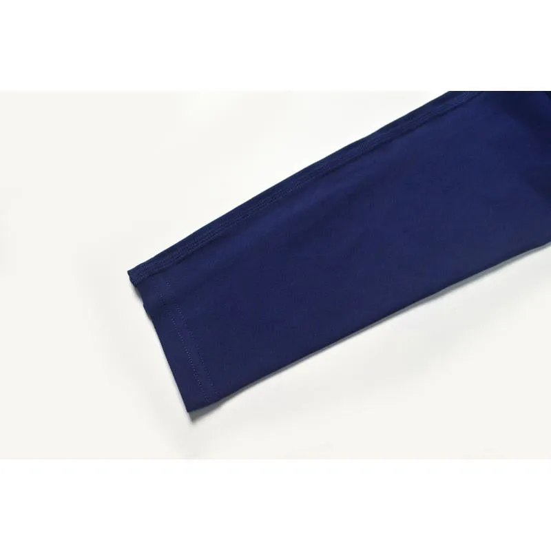 Fitness Sports Multi-Color Yoga Elasticity Polyester-Cotton Blend Cropped Sports Leggings