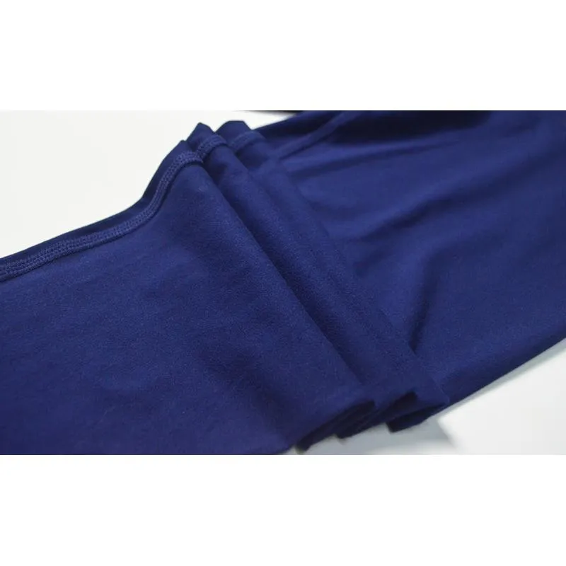 Fitness Sports Multi-Color Yoga Elasticity Polyester-Cotton Blend Cropped Sports Leggings