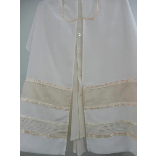 Floral Apricot \ Peach Decorated Tallit for Women, Bat Mitzvah Tallit Set, Tallit for Girl Tallit, Women's Tallit