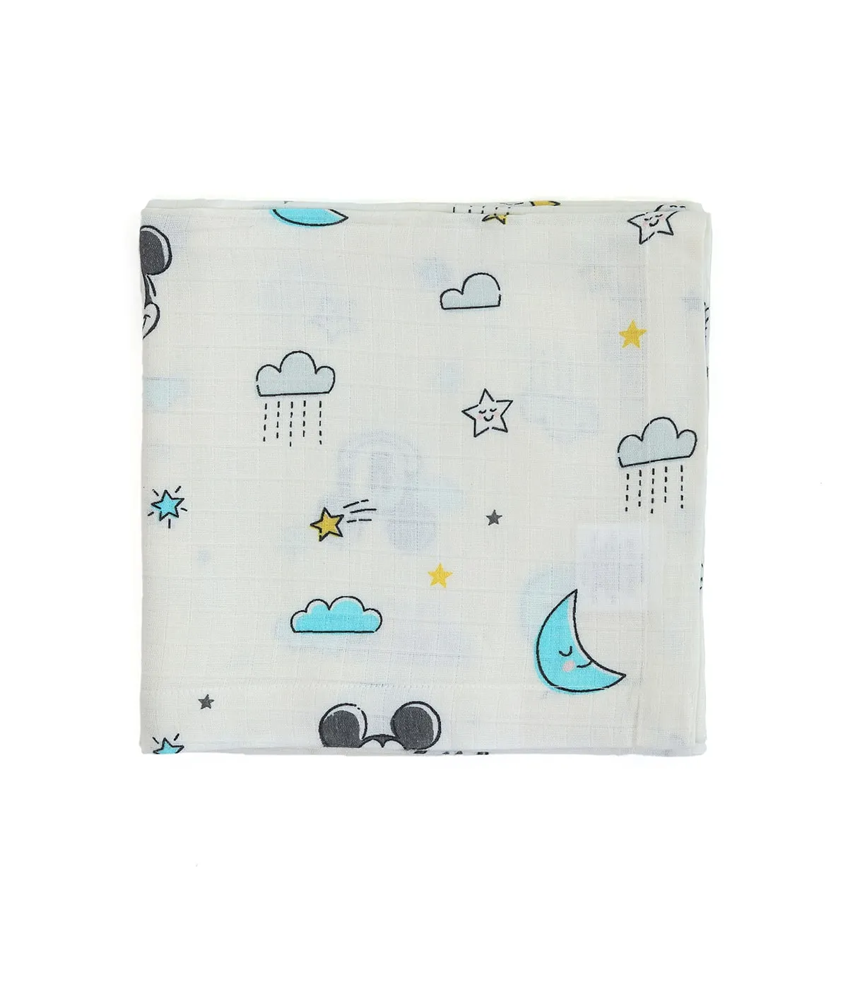 Good Night Mickey Muslin Baby Swaddles (Pack of 2)