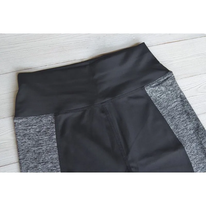 High-Waisted Yoga Tight-Fitting Slim-Fit Sports Fitness Running Patchwork Sports Leggings
