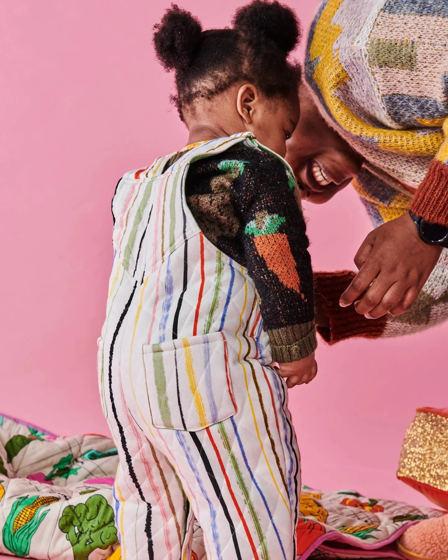 Kip & Co Drawn Up Baby Quilted Fleece Overalls