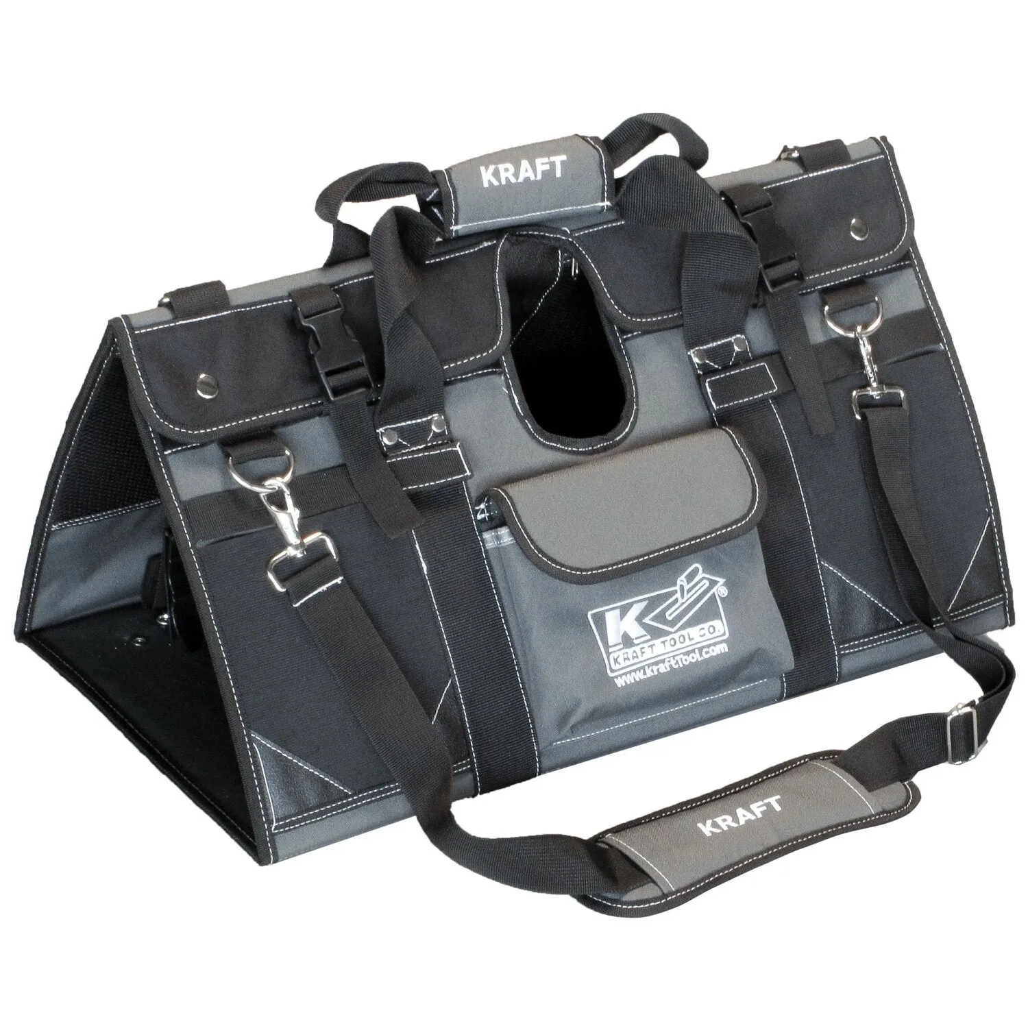 Kraft Tool CC1016 EZY-Tote Tool Carrier with 48" Channel Float, Knucklehead® II Bracket, and (4) 6 Ft. 1-3/8" Button Handles