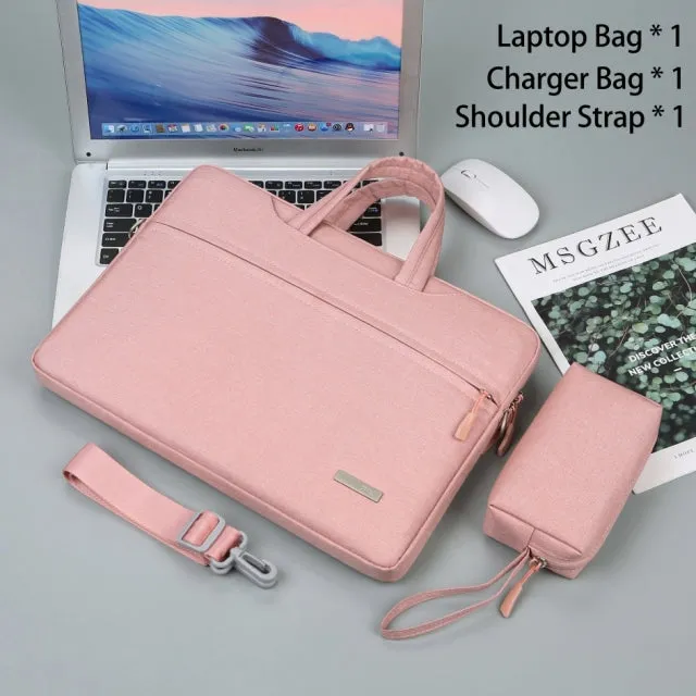 Laptop Bag Sleeve Case 12 13.3 15.6 14 inch Shoulder Notebook bag For Macbook Air Pro M1 Lenovo Dell Huawei handbag Briefcase
