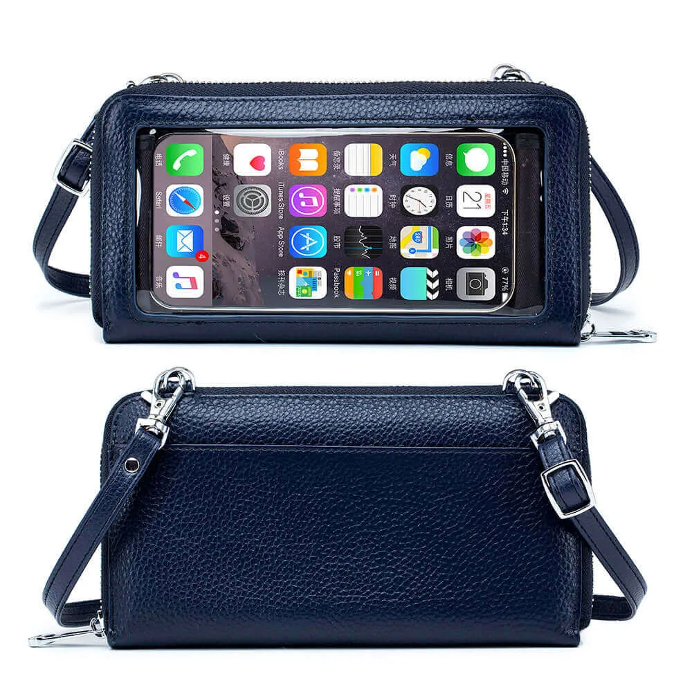 Leather Phone Wallet NZ - Crossbody & Touch Screen Design