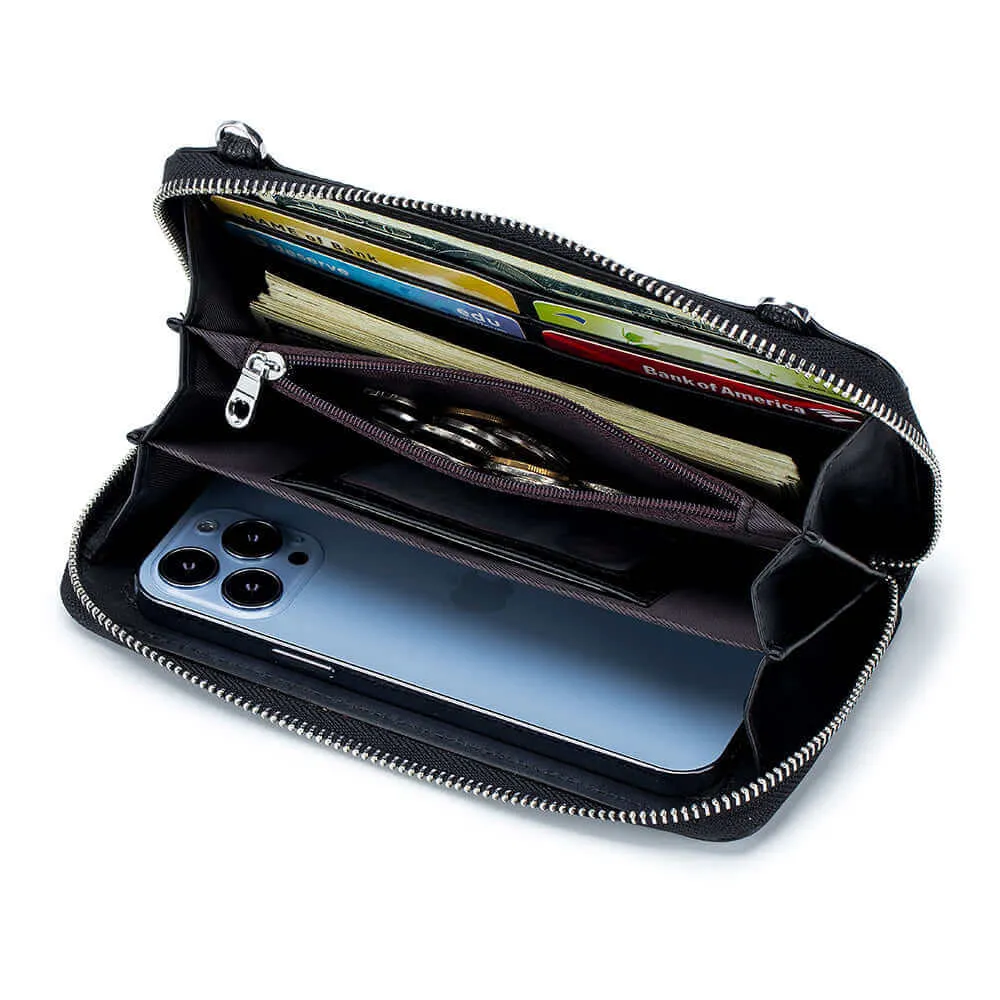Leather Phone Wallet NZ - Crossbody & Touch Screen Design