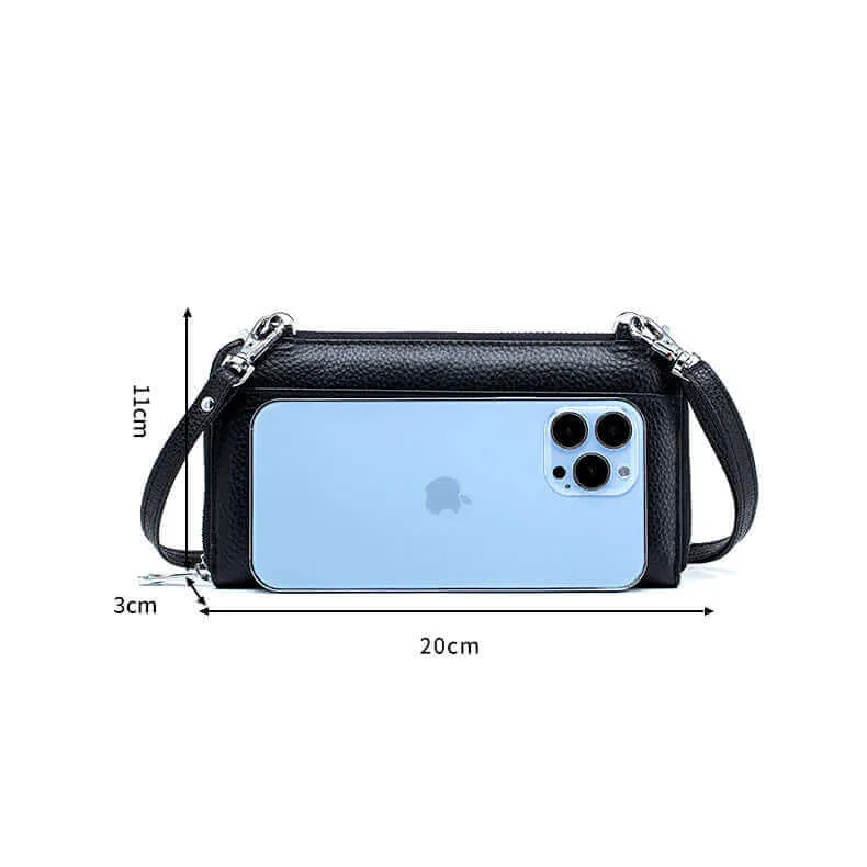 Leather Phone Wallet NZ - Crossbody & Touch Screen Design