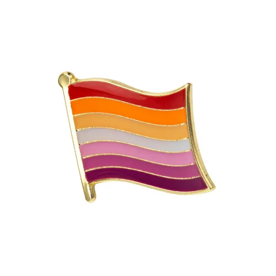 Lesbian Pride Flag Enamel Pin