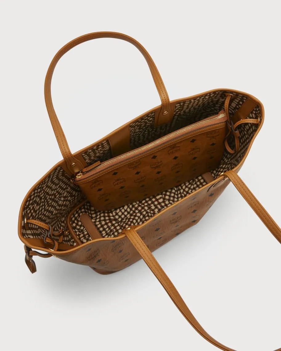 Liz Visetos Medium MCM Reversible Tote Bag