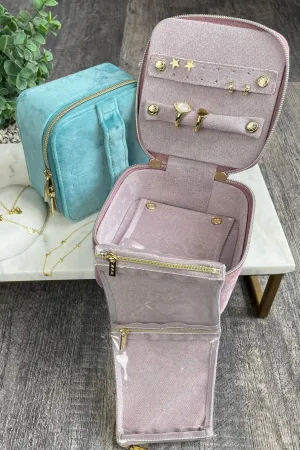 Luxe Velvet Jewelry Cube
