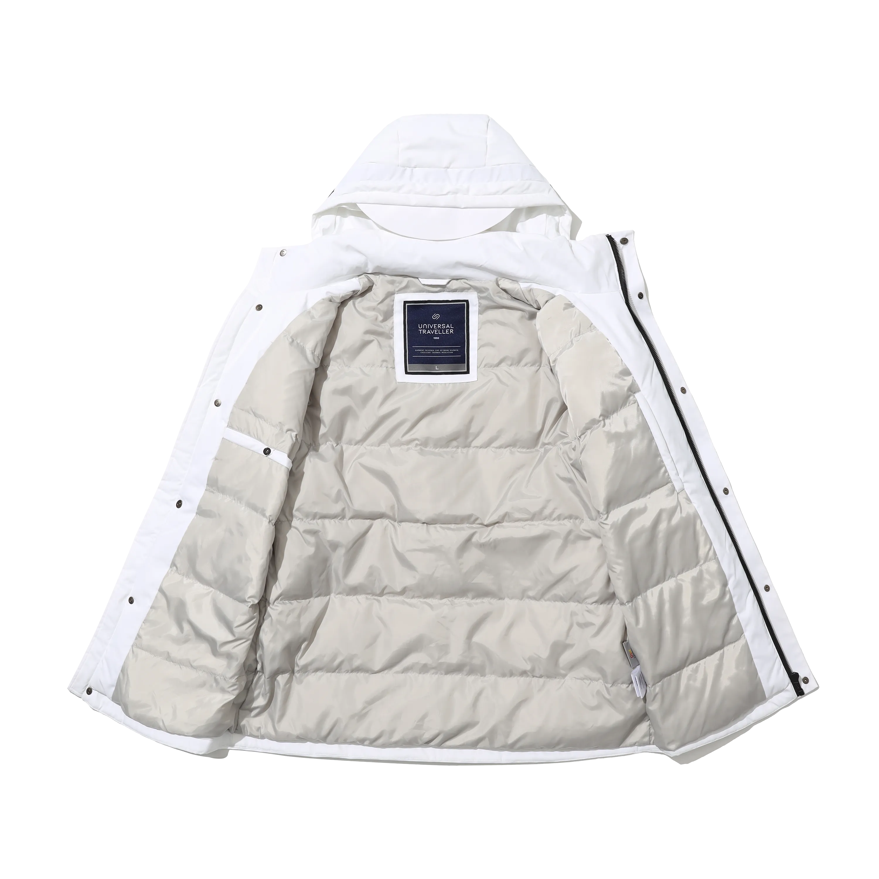 Men's Asymmetric Monotone Down Jacket