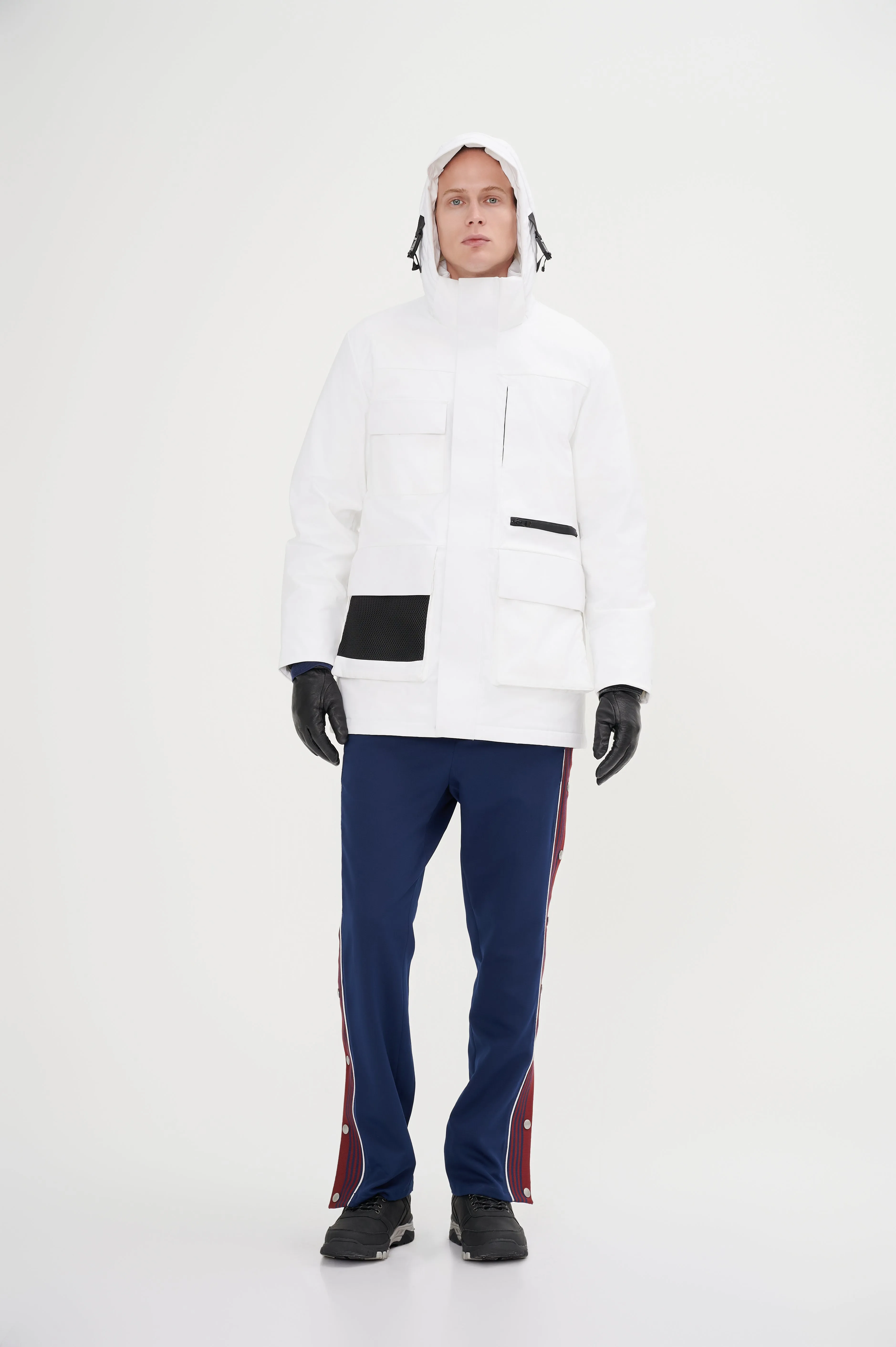 Men's Asymmetric Monotone Down Jacket