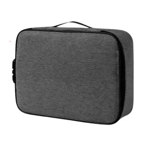 Multi-Layer Lockable Business Travel Document Organizer Bag Re-1