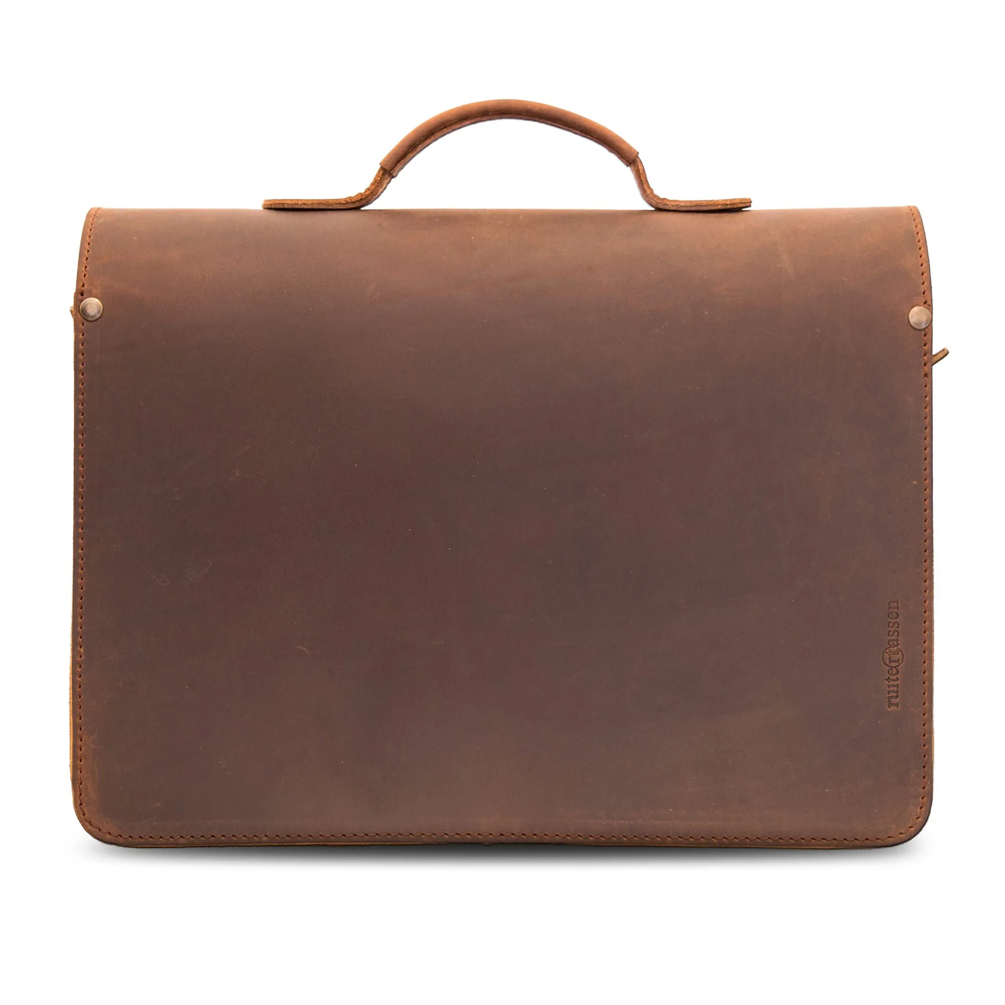 Ruitertassen Classic 2103 Leather Briefcase, Ranger Brown
