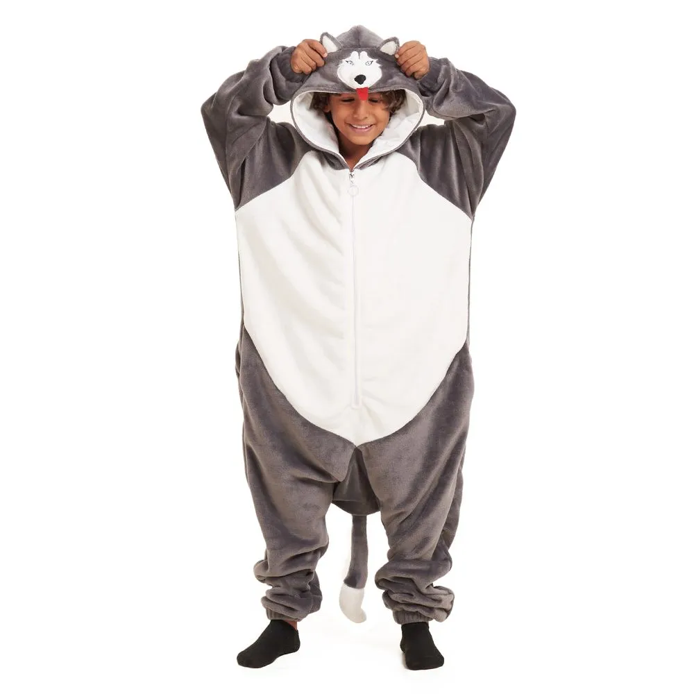 Snuggs Kids Blanket Onesie Husky