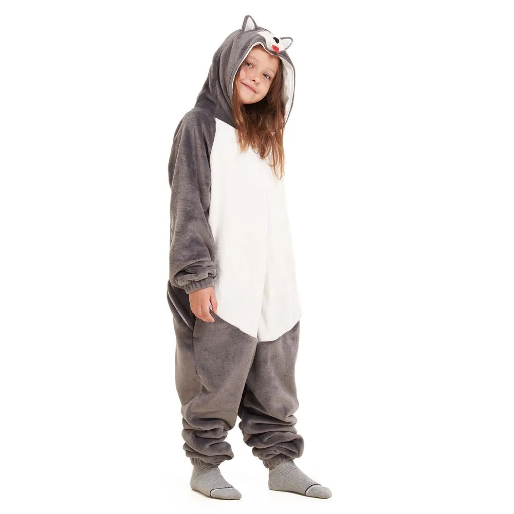 Snuggs Kids Blanket Onesie Husky