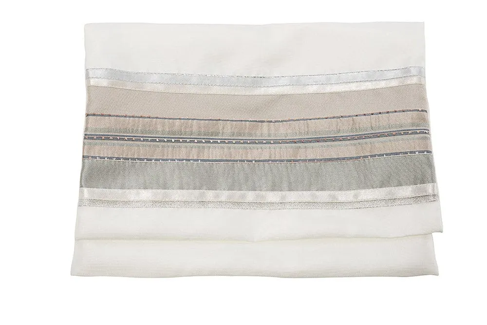 Stone Stripes Tallit for Men, Bar Mitzvah Tallit Set, Tallit Prayer Shawl, Wool Tallit, Wedding Tallit, Contemporary Tallit