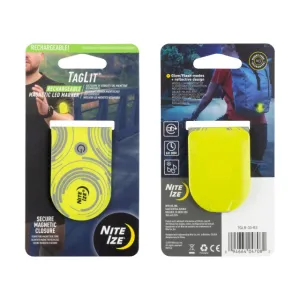 TagLit Rechargeable Magnetic LED Marker - Neon Yellow/Green LED