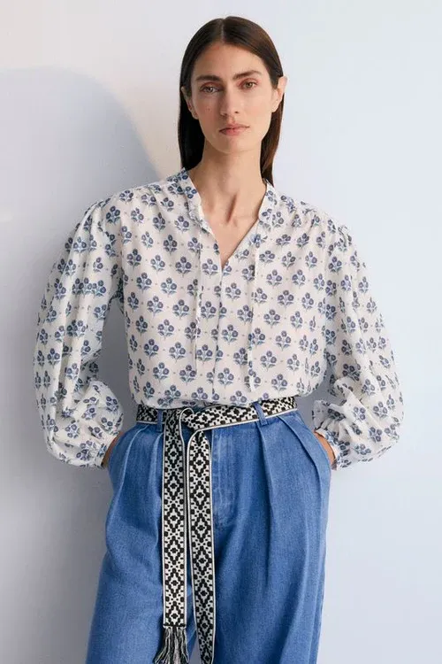 The New Society - Eleni Blouse - Bloem
