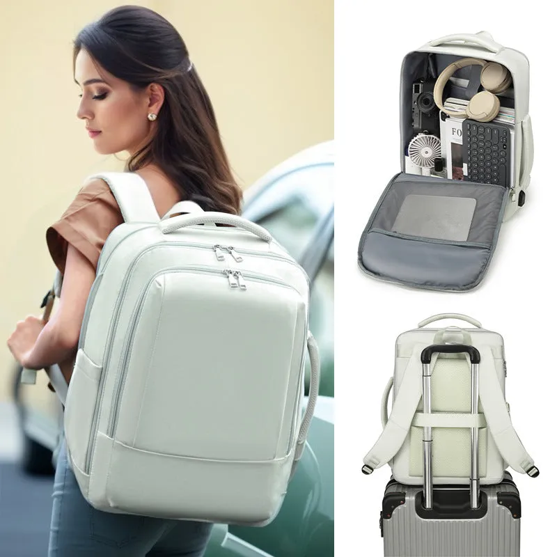 USB CHARGE BACKPACK FOR WOMEN WITH LARGE CAPACITY, LARGE SIZE, LIGHTWEIGHT, MULTIFUNCTIONAL LUGGAGE, BACKPACK, SHORT DISTANCE TRAVEL, TRAVEL BAG